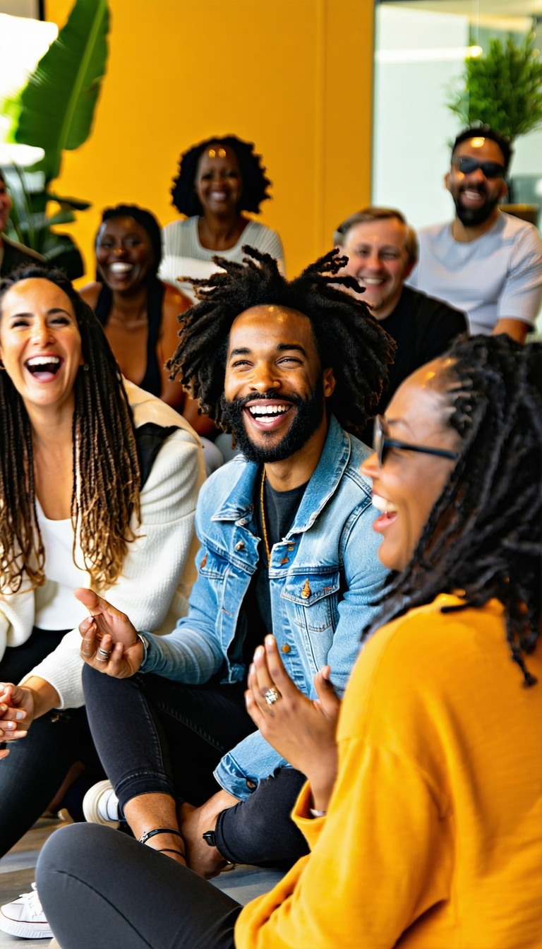 A diverse group of social entrepreneurs gathers in a vibrant sunlit room their animated discussions punctuated by laughter and gestures Each individual representing a unique background and mission eagerly shares innovative ideas aimed at addressing s A diverse group of social entrepreneurs gathers in a vibrant sunlit room their animated discussions punctuated by laughter and gestures Each individual representing a unique background and mission eagerly shares innovative ideas aimed at addressing s